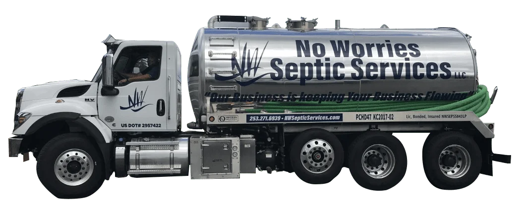 No Worries Septic Services septic pumping truck